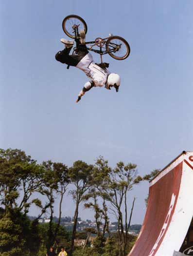 dennis mc coy dmc bmx flip fakie attempt backyard