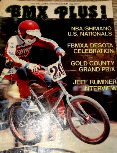 bmx plus! magazine cover 08 1979