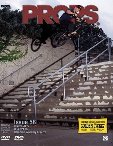 cameron wood props bmx video magazine 58